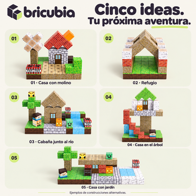 Bricubia Mundo a Cubos - Bloques magnéticos de construcción
